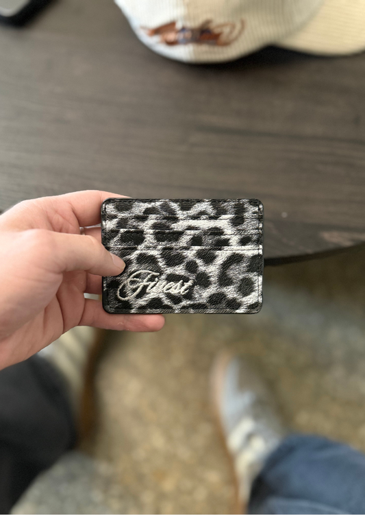 Snow Leopard Card Holder